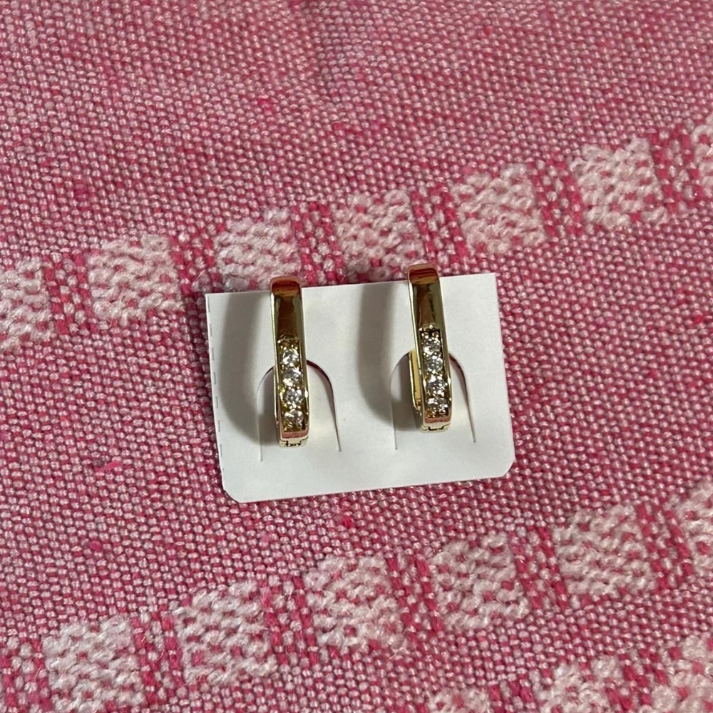 Elegant Gold Plated Hoop Earrings